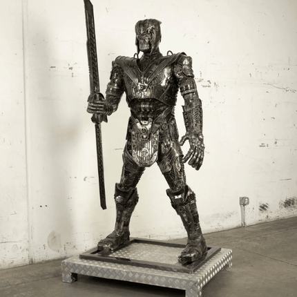 Thanos Inspired Recycled Metal Art Sculpture