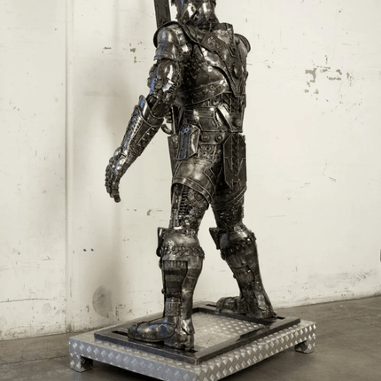 Thanos Inspired Recycled Metal Art Sculpture
