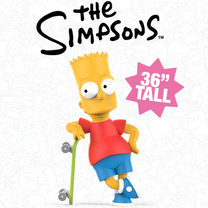 The Simpsons Bart With Skateboard Life Size Statue