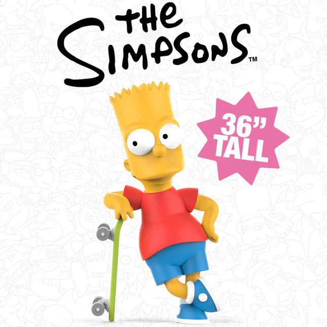 The Simpsons Bart With Skateboard Life Size Statue LM Treasures - KR