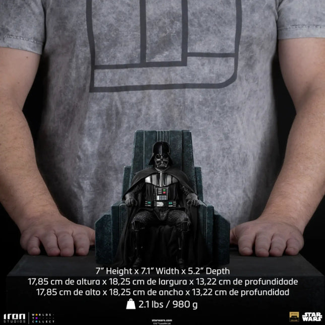 Darth Vader on Throne Star Wars: Obi-Wan Kenobi Series Statue Art Scale 1/10 Iron Studios LM Treasures - IR