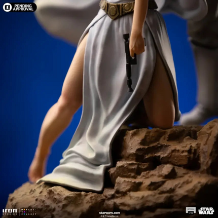 Luke and Leia Star Wars Art Scale 1/10 Statue Iron Studios