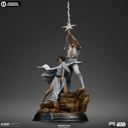 Luke and Leia Star Wars Art Scale 1/10 Statue Iron Studios