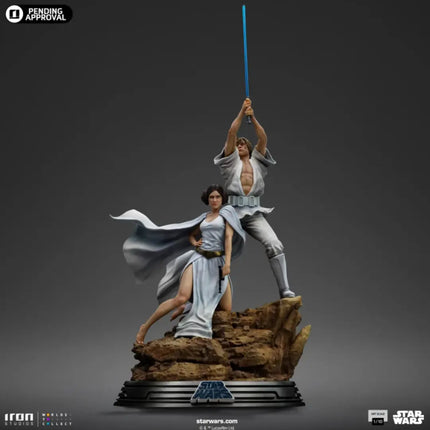 Luke and Leia Star Wars Art Scale 1/10 Statue Iron Studios
