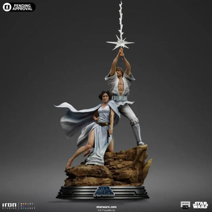 Luke and Leia Star Wars Art Scale 1/10 Statue Iron Studios
