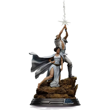 Luke and Leia Star Wars Art Scale 1/10 Statue Iron Studios
