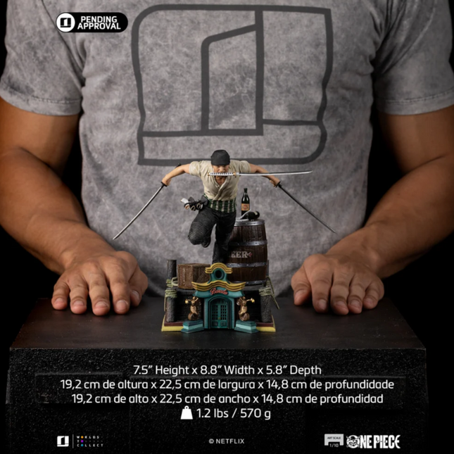 Roronoa Zoro One Piece Art Scale 1/10 Statue Iron Studios