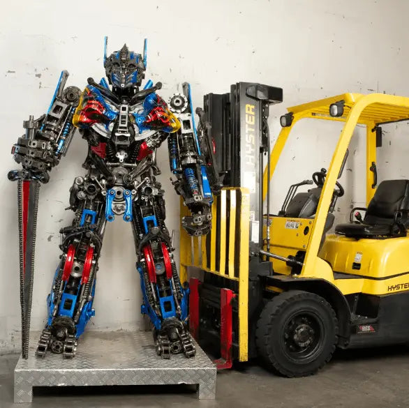Optimus Prime Inspired Recycled Metal Art Sculpture LM Treasures - K