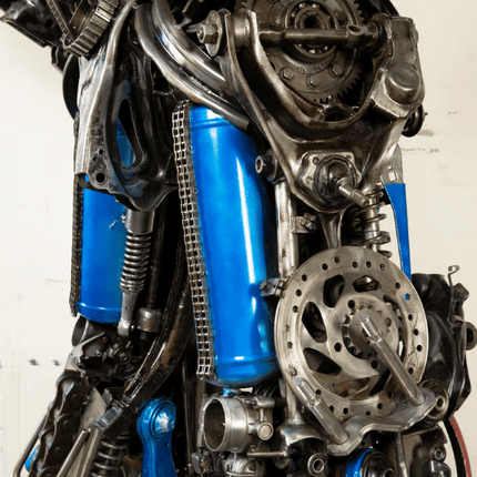 Optimus Prime Inspired Recycled Metal Art Sculpture