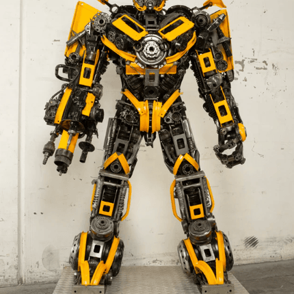 Bumblebee Inspired Recycled Metal Art Sculpture