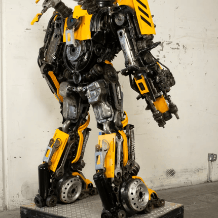 Bumblebee Inspired Recycled Metal Art Sculpture