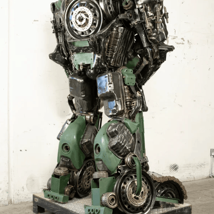 Hound Inspired Recycled Metal Art Sculpture