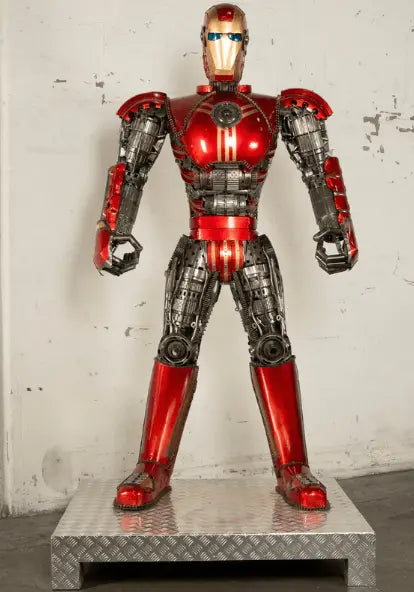 Iron Man Inspired Recycled Metal Art Sculpture LM Treasures - K