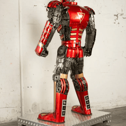 Iron Man Inspired Recycled Metal Art Sculpture
