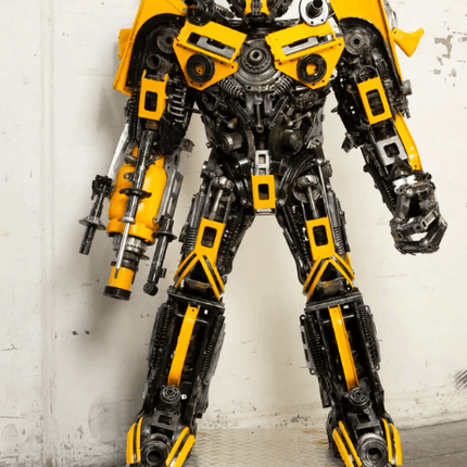 Bumblebee Inspired Recycled Metal Art Sculpture