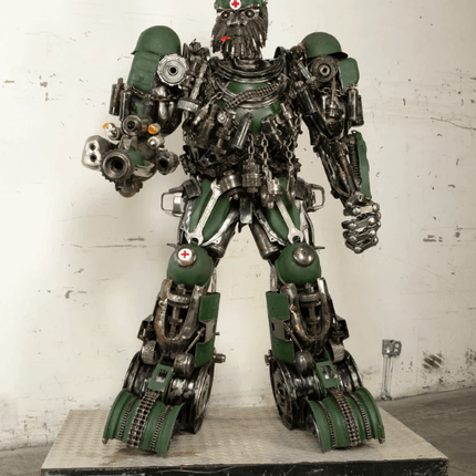 Hound Inspired Recycled Metal Art Sculpture
