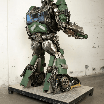 Hound Inspired Recycled Metal Art Sculpture