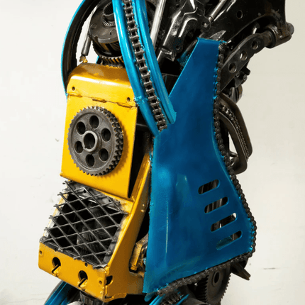 Samurai Recycled Metal Art Sculpture