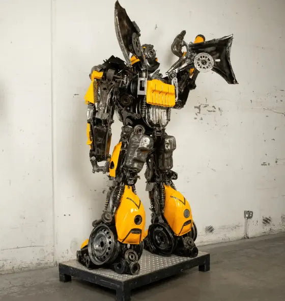 Bumblebee Inspired Recycled Metal Art Sculpture LM Treasures - K