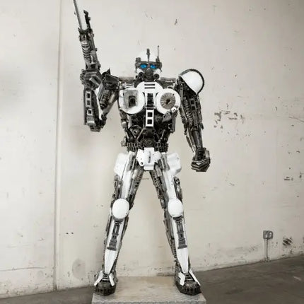 Storm Trooper Inspired Recycled Metal Art Sculpture LM Treasures - K