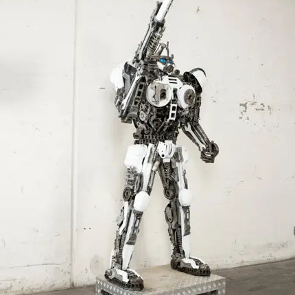Storm Trooper Inspired Recycled Metal Art Sculpture LM Treasures - K