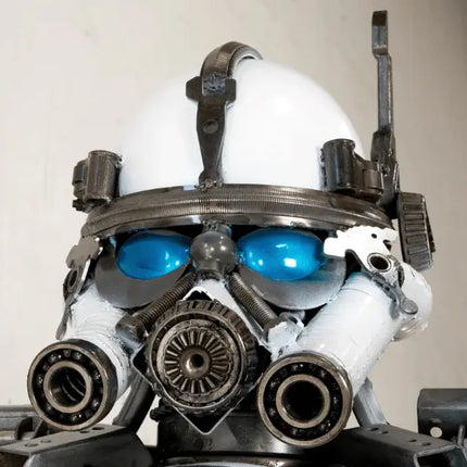 Storm Trooper Inspired Recycled Metal Art Sculpture LM Treasures - K