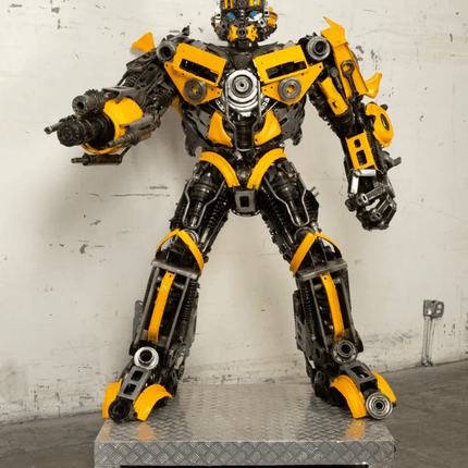 Bumblebee Inspired Recycled Metal Art Sculpture
