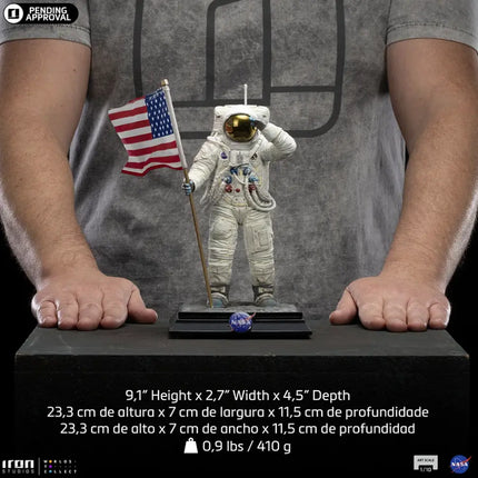 Apollo 11 Astronaut NASA Statue Art Scale 1/10 Iron Studios LM Treasures - IR
