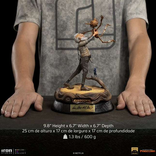 Pinocchio Geppetto & Pinocchio Statue Art Scale 1/10 Iron Studios LM Treasures - IR