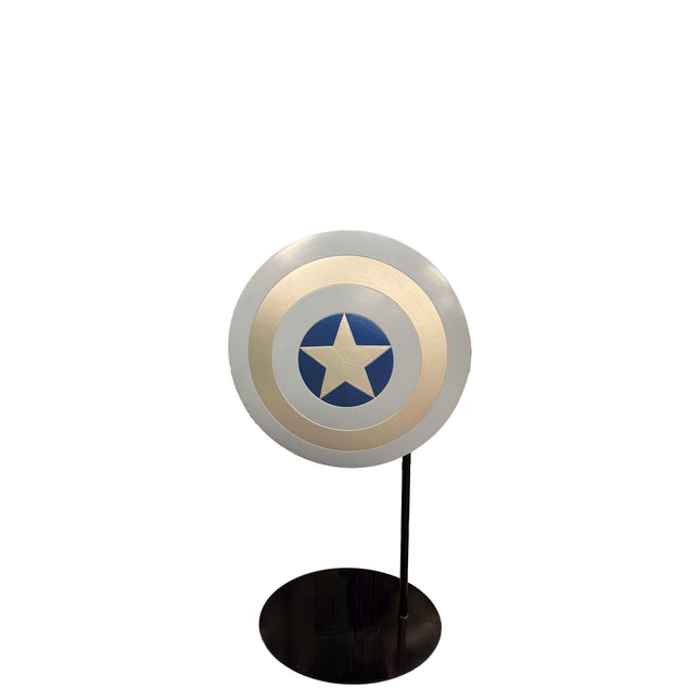 Pre-Owned Display Captain America Stealth Blue Shield Photo Op Statue LM Treasures - BK