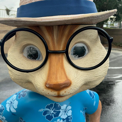 Hawaiian Chipmunks Simon Theodore Life Size Statues Set of 2 - LM Treasures 