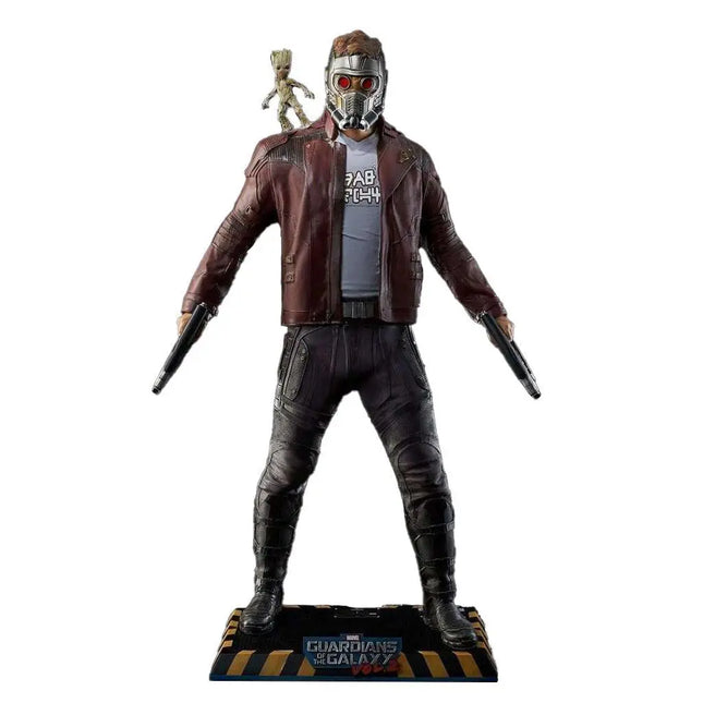 Guardians Of The Galaxy, Vol 2: StarLord & Baby Groot Life Size Statue LM Treasures - MM