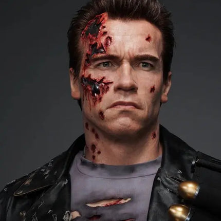 Terminator 2 T-800 Battle Damaged Life Size Bust Statue Queen Studios LM Treasures - QS