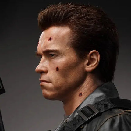 Terminator 2 T-800 Battle Damaged Life Size Bust Statue Queen Studios LM Treasures - QS