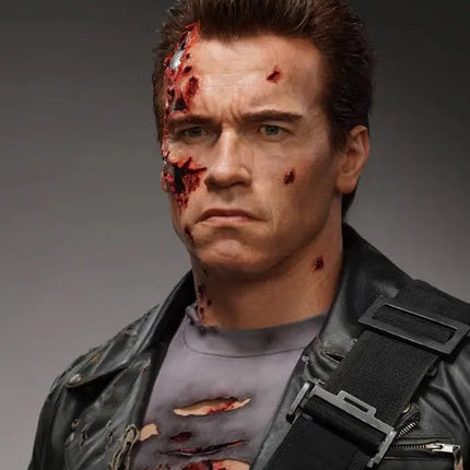 Terminator 2 T-800 Battle Damaged Life Size Bust Statue Queen Studios LM Treasures - QS