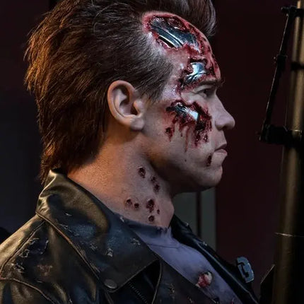 Terminator 2 T-800 Battle Damaged Life Size Bust Statue Queen Studios LM Treasures - QS