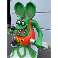 Mechanic Green Rat Over Sized Statue - LM Treasures 