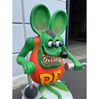 Mechanic Green Rat Over Sized Statue - LM Treasures 