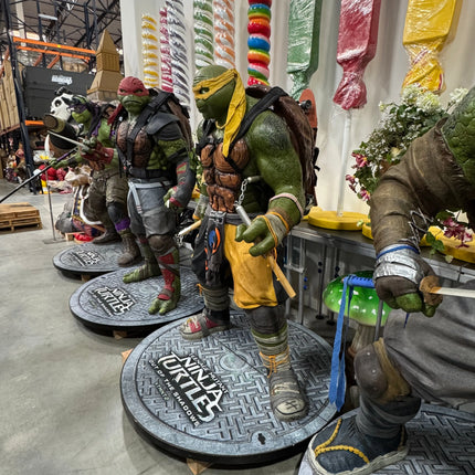 TMNT Teenage Mutant Ninja Turtles Complete Set of 4 Life Size 1:1 Statues LM Treasures - P