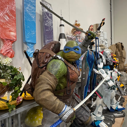 TMNT Teenage Mutant Ninja Turtles Complete Set of 4 Life Size 1:1 Statues LM Treasures - P