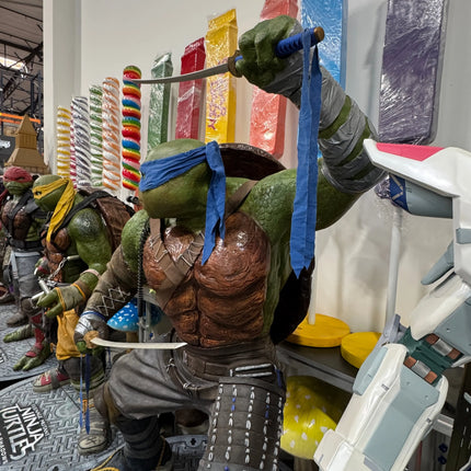 TMNT Teenage Mutant Ninja Turtles Complete Set of 4 Life Size 1:1 Statues LM Treasures - P
