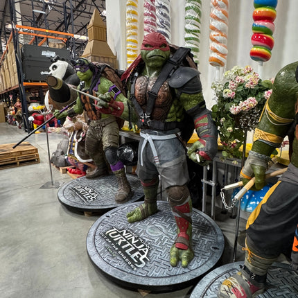 TMNT Teenage Mutant Ninja Turtles Complete Set of 4 Life Size 1:1 Statues LM Treasures - P