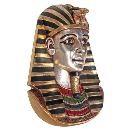 Small Tutankhamun Plaque Head Bust Wall Decor Statue LM Treasures - H
