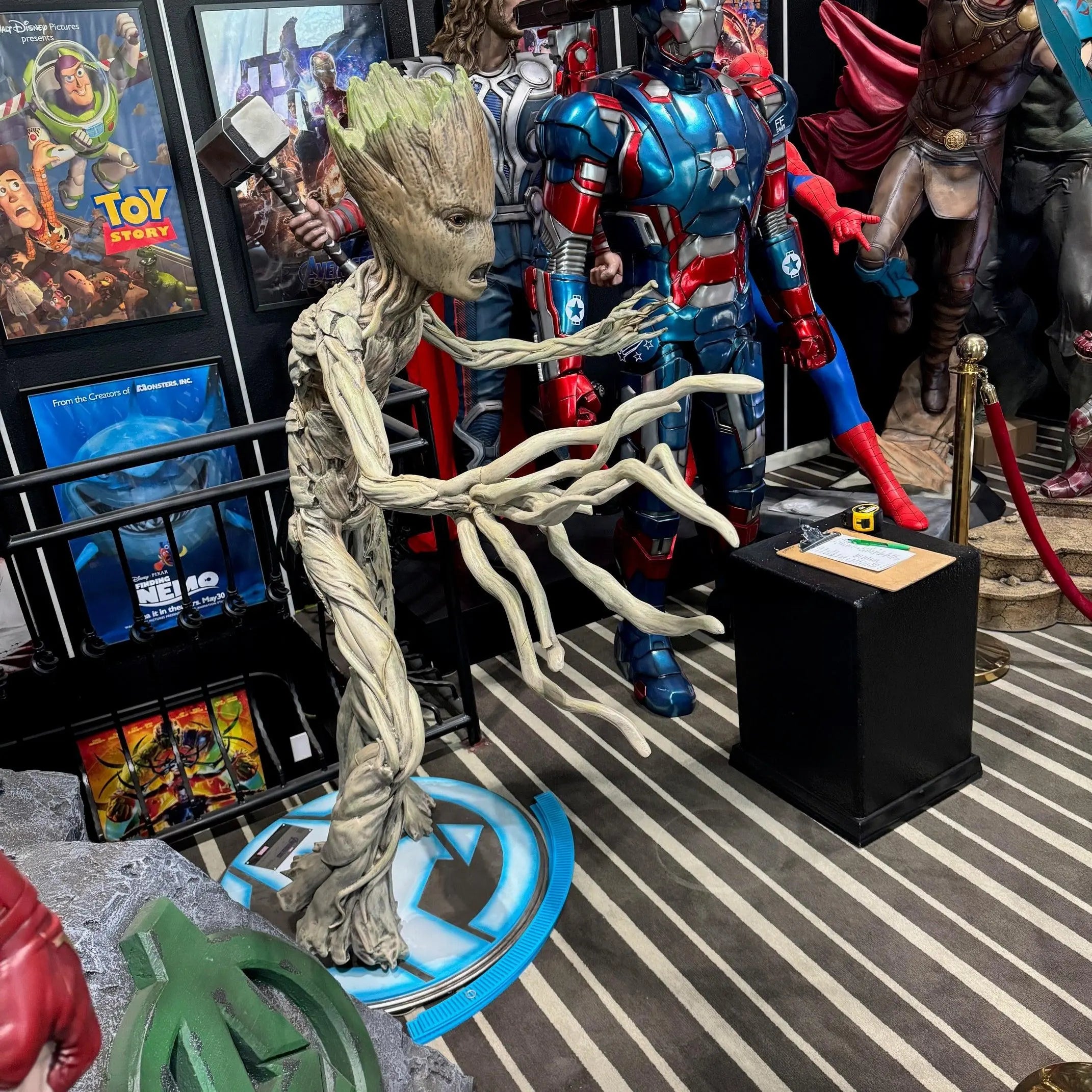 avengers endgame monsters Marvel Avengers: Endgame Teenage Groot Life Size Statue