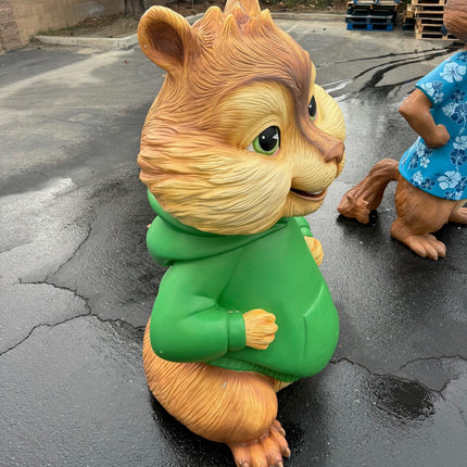 Pre-Owned Alvin And The Chipmunks Set of 3 Life Size Statues - LM Treasures 