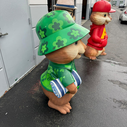 Hawaiian Chipmunks Simon Theodore Life Size Statues Set of 2 - LM Treasures 