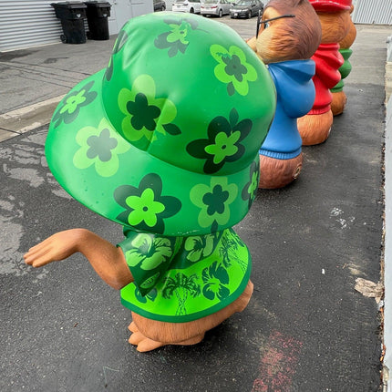 Hawaiian Chipmunks Simon Theodore Life Size Statues Set of 2 - LM Treasures 