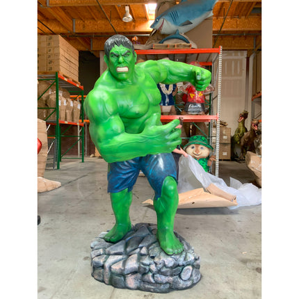 Angry Green Man Super Hero Life Size Statue - LM Treasures 
