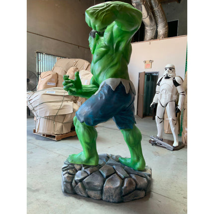Angry Green Man Super Hero Life Size Statue - LM Treasures 