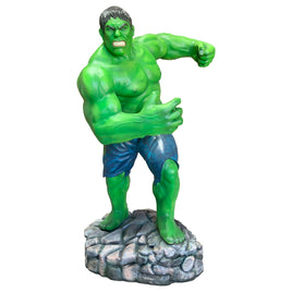 Angry Green Man Super Hero Life Size Statue - LM Treasures 